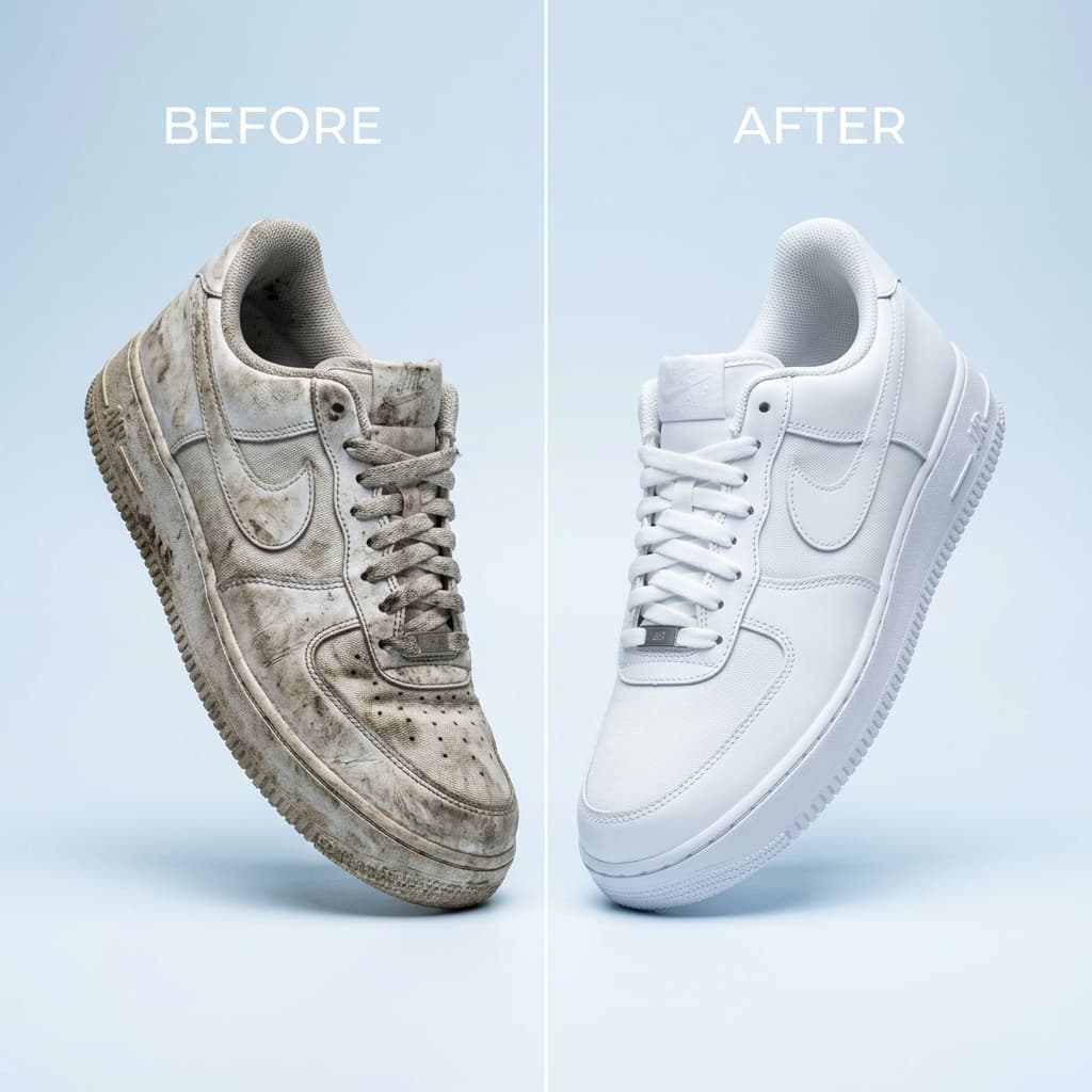 Sepatu sesudah dicuci - Ranshoescare